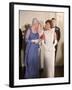 Mrs. John F. Kennedy, Wearing Long White Gown, Attending Reception in Canadian Capitol-null-Framed Premium Photographic Print