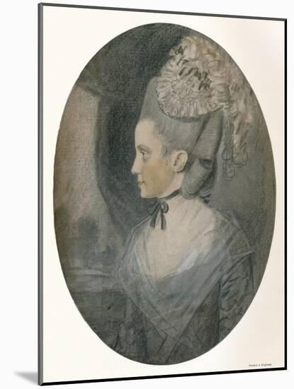 'Mrs. John Mortlock (Nee Harrison)', c1780-John Downman-Mounted Giclee Print