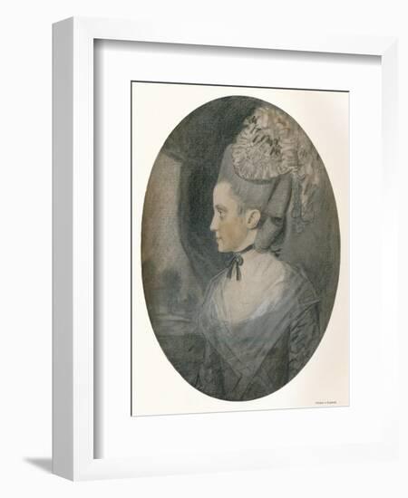 'Mrs. John Mortlock (Nee Harrison)', c1780-John Downman-Framed Giclee Print