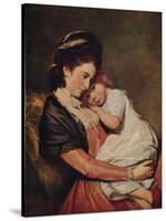 'Mrs Johnstone and her Son (?)', 1775-1780, (c1915)-George Romney-Stretched Canvas