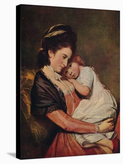 'Mrs Johnstone and her Son (?)', 1775-1780, (c1915)-George Romney-Stretched Canvas