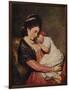 'Mrs Johnstone and her Son (?)', 1775-1780, (c1915)-George Romney-Framed Giclee Print