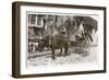 Mrs K Mcneil of Glasgow with Three Borzois-null-Framed Photographic Print