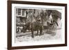 Mrs K Mcneil of Glasgow with Three Borzois-null-Framed Photographic Print