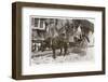 Mrs K Mcneil of Glasgow with Three Borzois-null-Framed Photographic Print