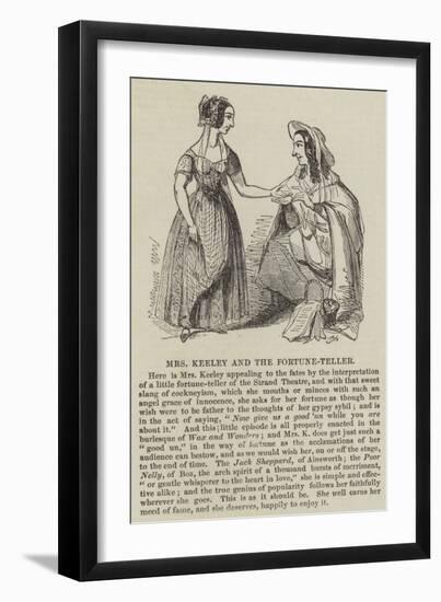 Mrs Keeley and the Fortune-Teller-null-Framed Premium Giclee Print