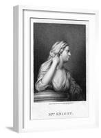 Mrs Knight, Singer and Favourite of Charles II, C1750-1780-W Evans-Framed Giclee Print