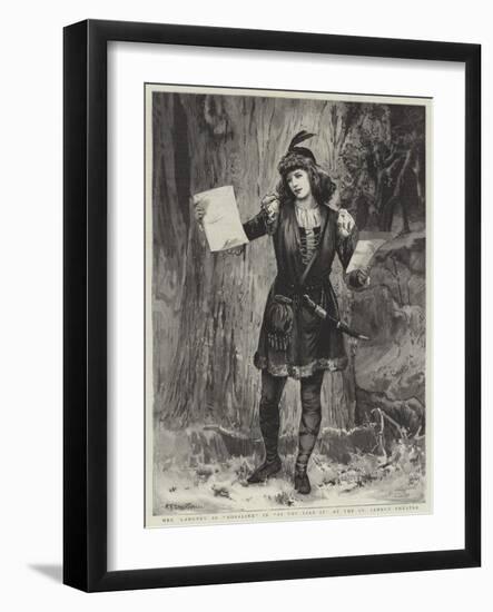 Mrs Langtry as Rosalind in As You Like It at the St James's Theatre-Edward Frederick Brewtnall-Framed Giclee Print