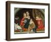 Mrs Leathart and Her Three Children, C.1863-65-Arthur Hughes-Framed Giclee Print