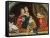 Mrs Leathart and Her Three Children, C.1863-65-Arthur Hughes-Framed Stretched Canvas