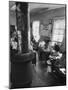 Mrs. Lyndon B. Johnson Eating Lunch with School Kids-Stan Wayman-Mounted Photographic Print