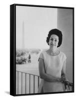 Mrs. Lyndon B. Johnson-Stan Wayman-Framed Stretched Canvas