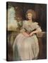 'Mrs Mark Currie', 1789-George Romney-Stretched Canvas