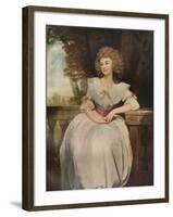 'Mrs Mark Currie', 1789-George Romney-Framed Giclee Print