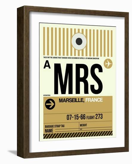 MRS Marseille Luggage Tag I-NaxArt-Framed Art Print