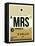 MRS Marseille Luggage Tag I-NaxArt-Framed Stretched Canvas