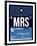 MRS Marseille Luggage Tag II-NaxArt-Framed Art Print