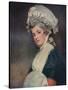 'Mrs Mary Robinson', 1780-1781-George Romney-Stretched Canvas