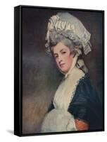 'Mrs Mary Robinson', 1780-1781-George Romney-Framed Stretched Canvas