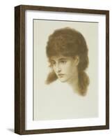 Mrs. Mary Zambaco Nee Mary Cassavetti-Dante Gabriel Rossetti-Framed Giclee Print