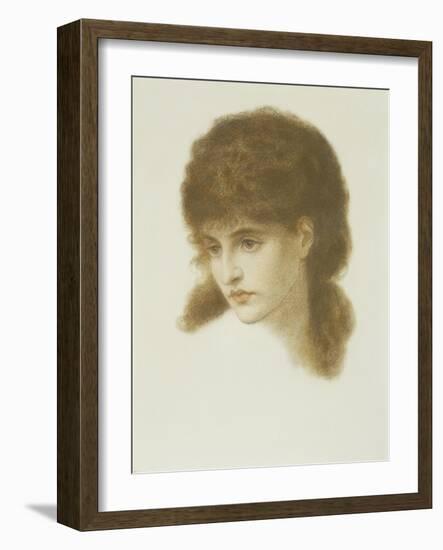 Mrs. Mary Zambaco Nee Mary Cassavetti-Dante Gabriel Rossetti-Framed Giclee Print