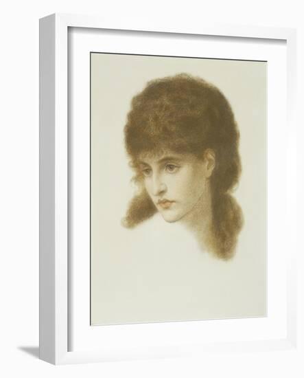 Mrs. Mary Zambaco Nee Mary Cassavetti-Dante Gabriel Rossetti-Framed Giclee Print