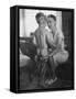 Mrs. Maryly Van Leer Peck, Engineer with Rocketdyne Corp. in Calif, Spending Some Time with Her Son-Allan Grant-Framed Stretched Canvas