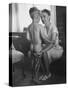 Mrs. Maryly Van Leer Peck, Engineer with Rocketdyne Corp. in Calif, Spending Some Time with Her Son-Allan Grant-Stretched Canvas