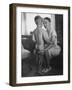 Mrs. Maryly Van Leer Peck, Engineer with Rocketdyne Corp. in Calif, Spending Some Time with Her Son-Allan Grant-Framed Photographic Print