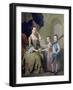 Mrs Matthew Mitchell and Her Children, Matthew and Anne, 1757-58-Thomas Hudson-Framed Giclee Print