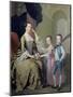 Mrs Matthew Mitchell and Her Children, Matthew and Anne, 1757-58-Thomas Hudson-Mounted Giclee Print