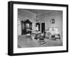 Mrs Mckinley's Bedroom at the White House, Washington Dc, USA, 1908-null-Framed Giclee Print