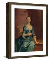 'Mrs. Melancthon Strong (Nee Sanders of Sanderstead)', 18th century-Joseph Highmore-Framed Giclee Print