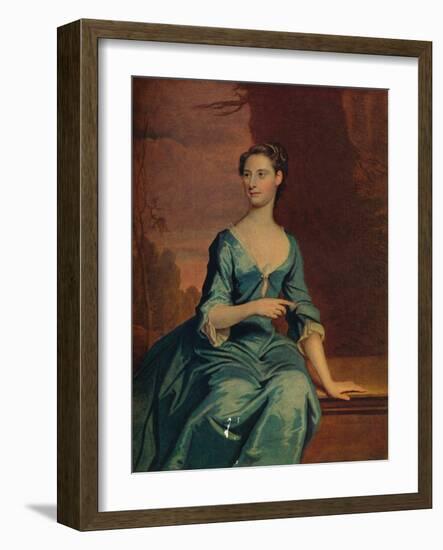 'Mrs. Melancthon Strong (Nee Sanders of Sanderstead)', 18th century-Joseph Highmore-Framed Giclee Print