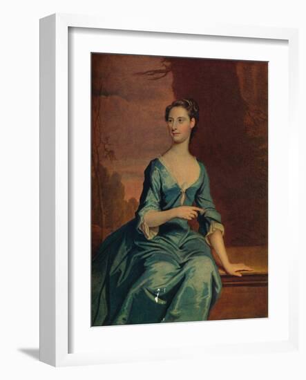 'Mrs. Melancthon Strong (Nee Sanders of Sanderstead)', 18th century-Joseph Highmore-Framed Giclee Print