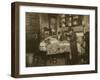 Mrs. Mette and Her Children Making Flowers in a Dirty New York Tenement, 1911-Lewis Wickes Hine-Framed Photographic Print