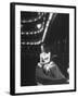 Mrs. Michael Phipps Sitting in Box of Empty Theatre Re Fall Fashions-Peter Stackpole-Framed Premium Photographic Print