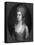 Mrs Minet-Thomas Gainsborough-Framed Stretched Canvas