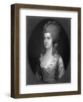 Mrs Minet-Thomas Gainsborough-Framed Art Print