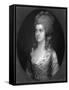 Mrs Minet-Thomas Gainsborough-Framed Stretched Canvas