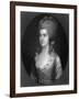 Mrs Minet-Thomas Gainsborough-Framed Art Print