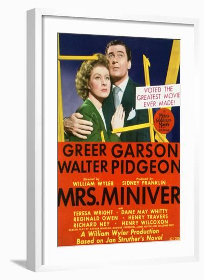 Mrs. Miniver - Movie Poster Reproduction-null-Framed Photo