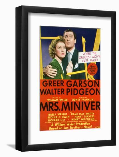 Mrs. Miniver - Movie Poster Reproduction-null-Framed Photo