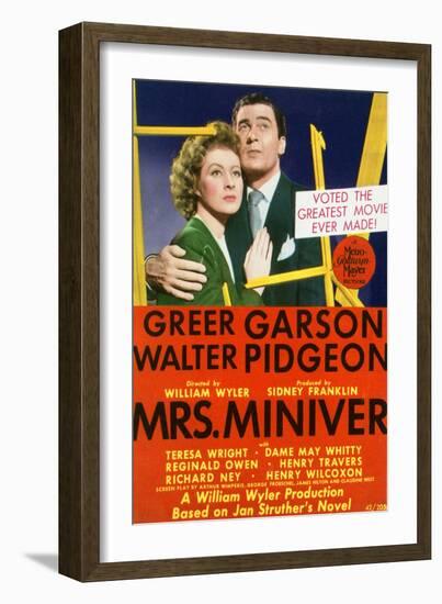 Mrs. Miniver - Movie Poster Reproduction-null-Framed Photo