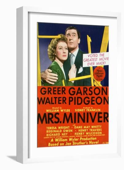 Mrs. Miniver - Movie Poster Reproduction-null-Framed Photo