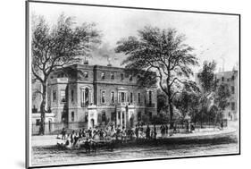Mrs Montagu's House, Portman Square, London, 19th Century-Thomas Hosmer Shepherd-Mounted Giclee Print