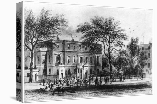 Mrs Montagu's House, Portman Square, London, 19th Century-Thomas Hosmer Shepherd-Stretched Canvas