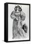 Mrs. Morris and the Wombat, 1869 (Pen and Ink on Paper)-Dante Gabriel Rossetti-Framed Stretched Canvas