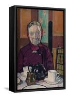 'Mrs Mounter at the Breakfast Table', 1916-17-Harold Gilman-Framed Stretched Canvas
