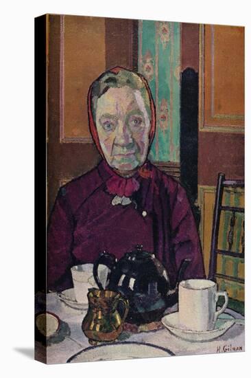 'Mrs Mounter at the Breakfast Table', 1916-17-Harold Gilman-Stretched Canvas